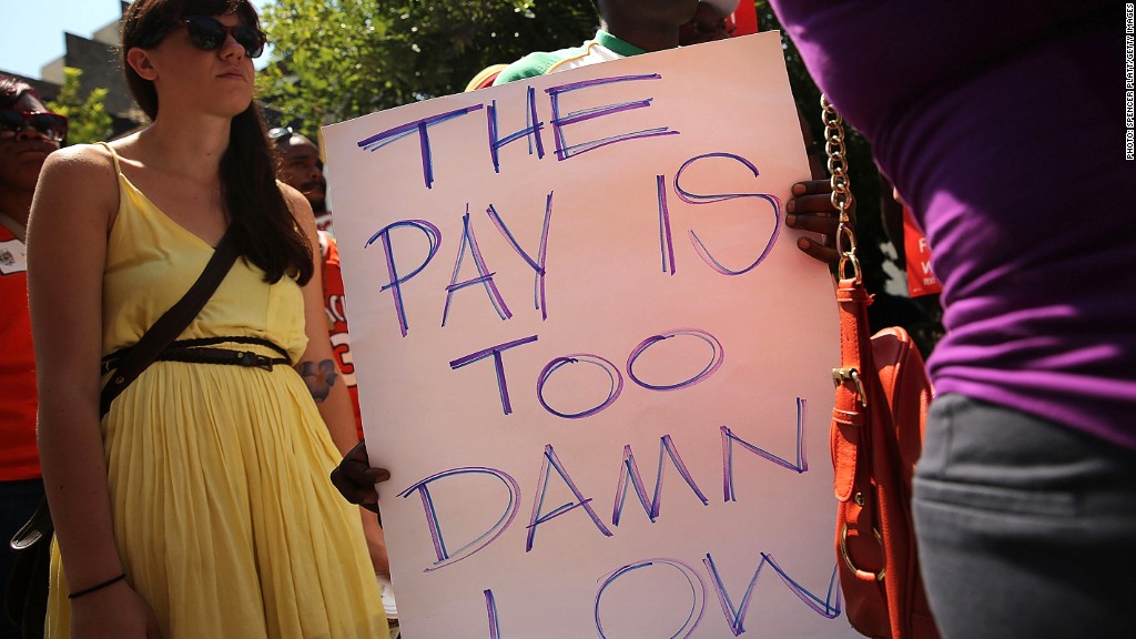 fast food worker protest