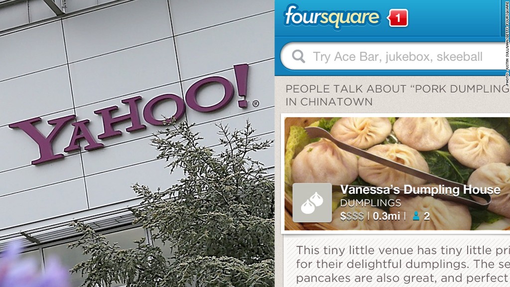 yahoo foursquare