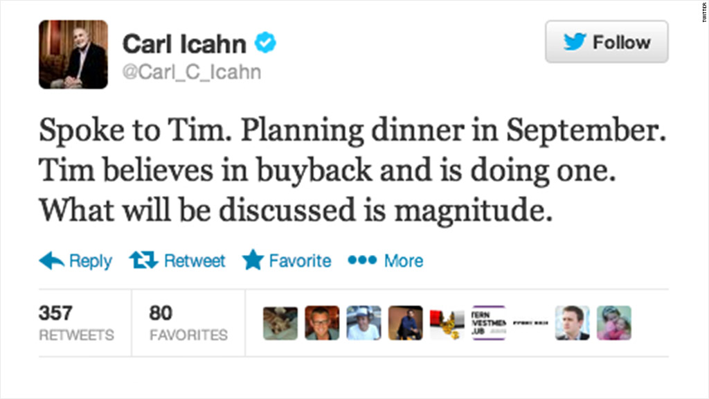 icahn tweet
