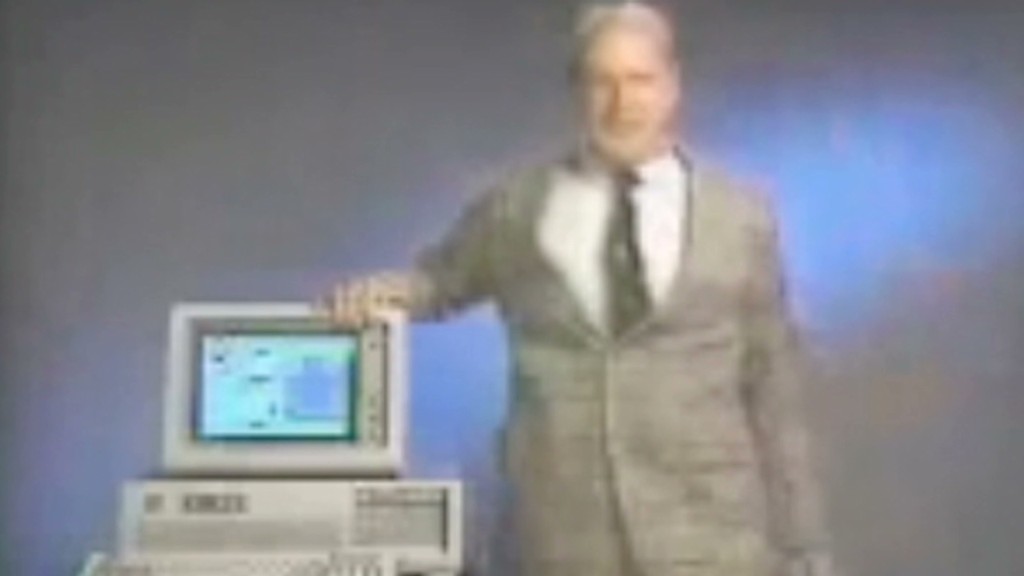 Watch Ballmer promote Windows 1.0 in 1985