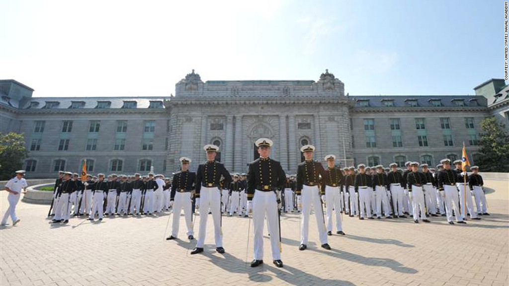 United States Naval Academy Colleges with the highest paid graduates