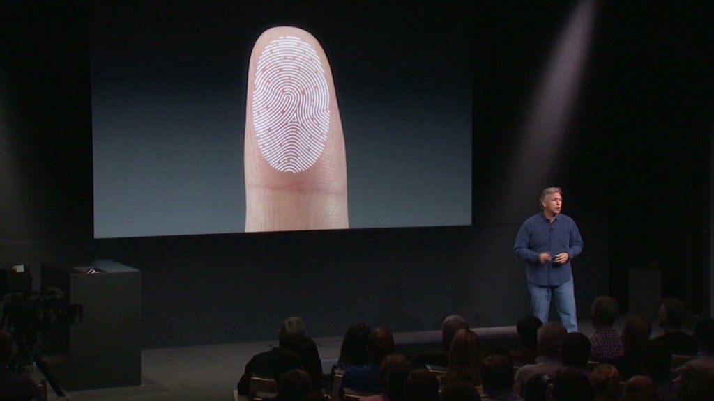 New iPhone 5S with fingerprint security 