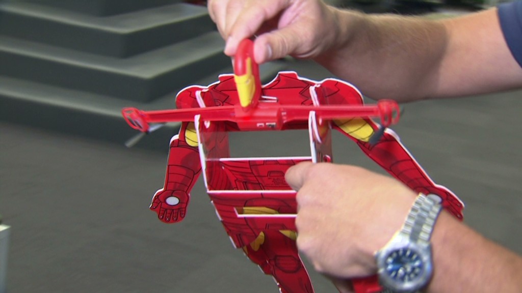 How the miniature Iron Man flies