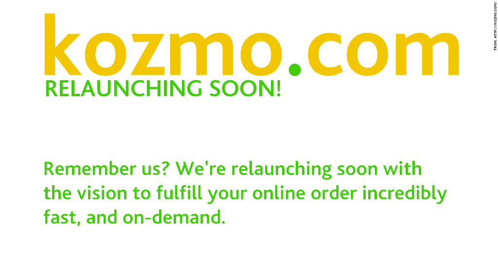 kozmo.com relaunch