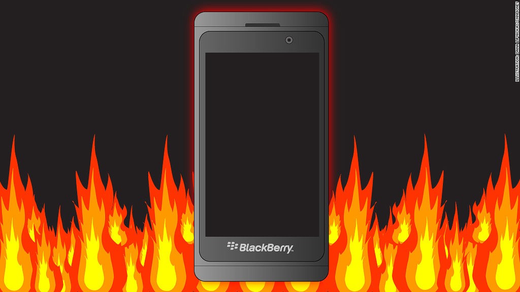 blackberry earnings fire