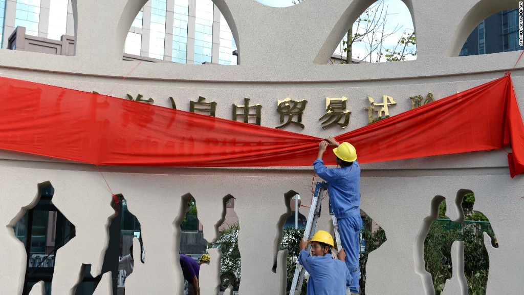 shanghai free trade opens