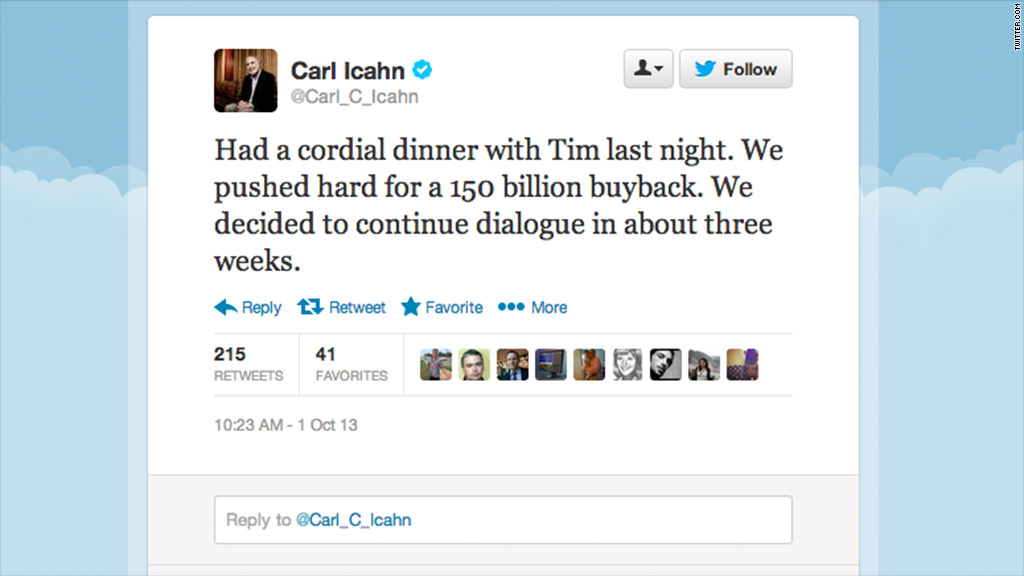 icahn tweet