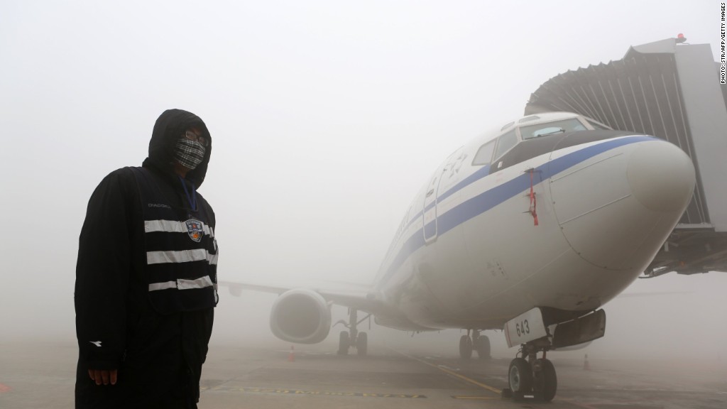 All Smogged In Smog Chokes Chinese City Of 11 Million Cnnmoney