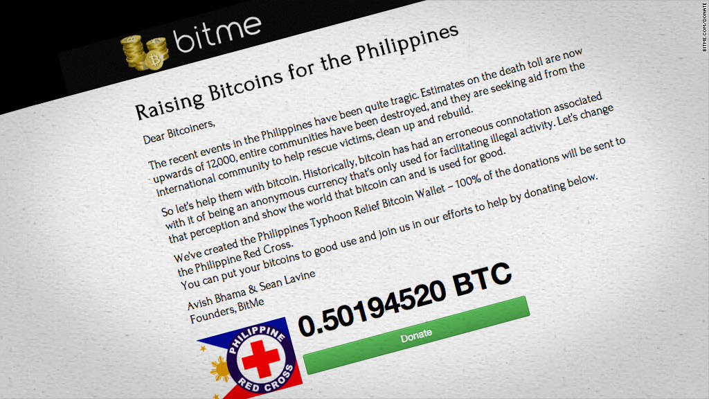 Donate to typhoon victims...with Bitcoin