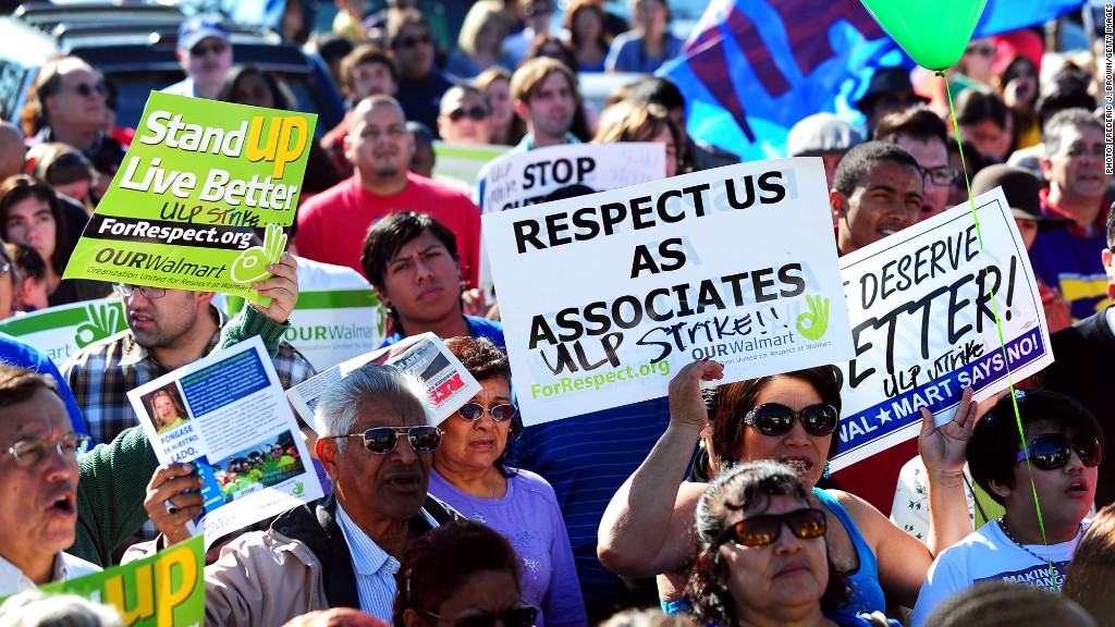 Protesting Wal-Mart Workers Win Round In Labor Fight