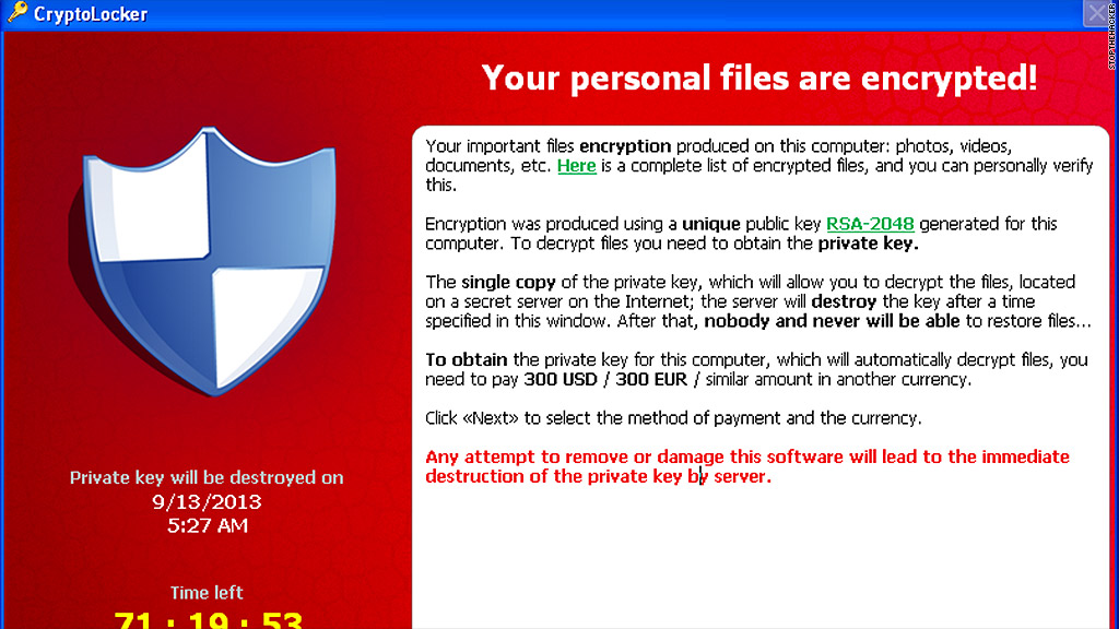 cyber attacks cryptolocker