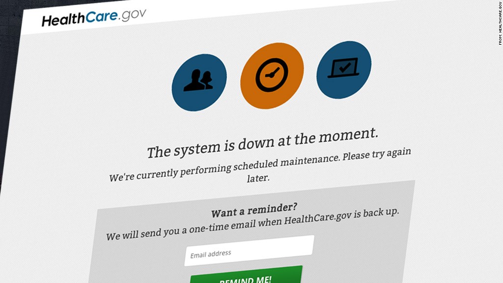 heathcaregov site down