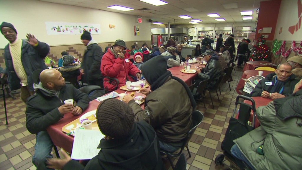 Longer lines at New York food banks