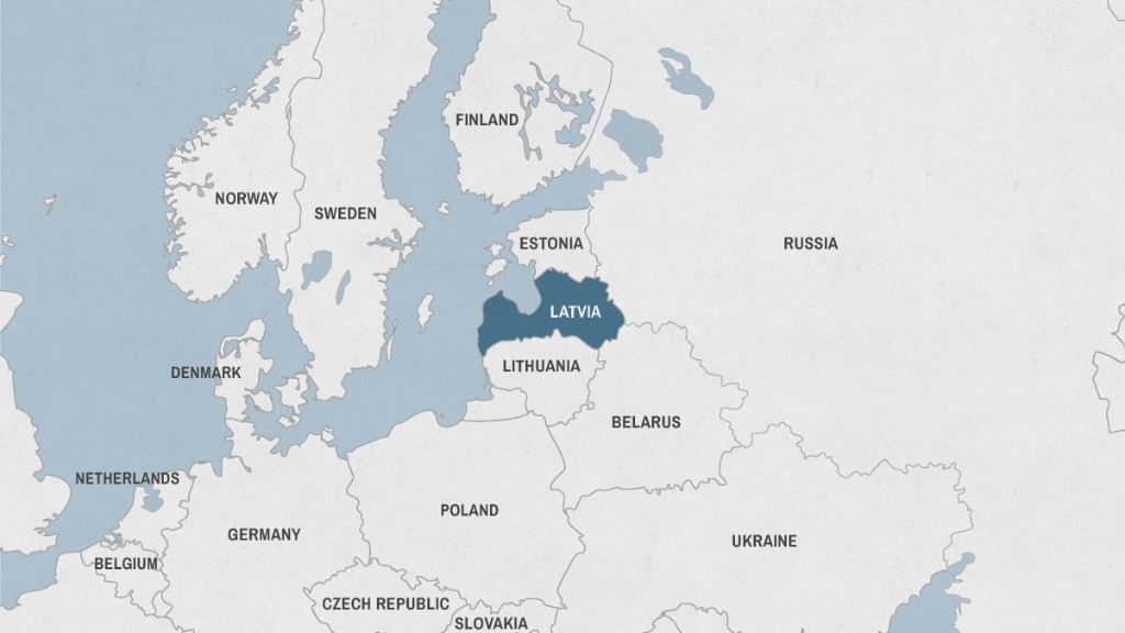 map latvia