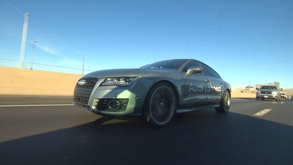 Watch a driverless Audi hit the highway