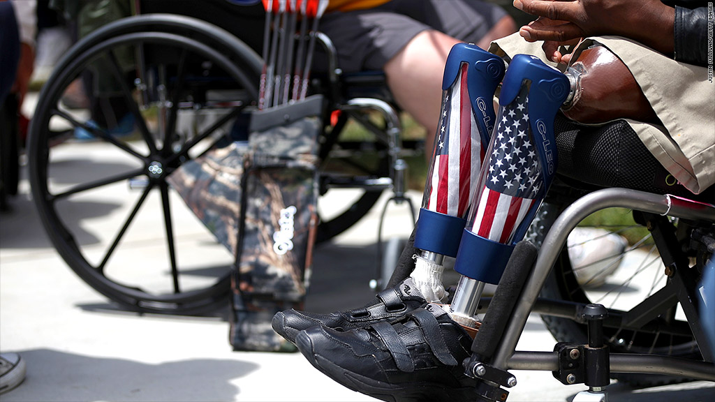 military pensions disabled veterans