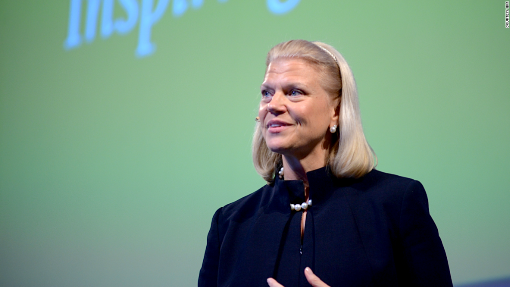 IBM CEO Ginni Rometty speaking in Sao Paulo 2014