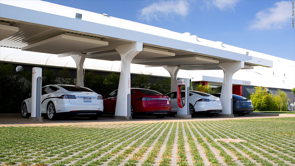 tesla charging station