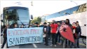 protest tech shuttle bus
