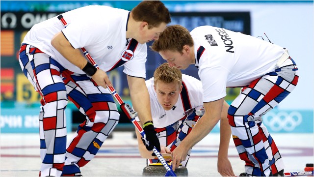 Norway's curling pants are the pants of kings