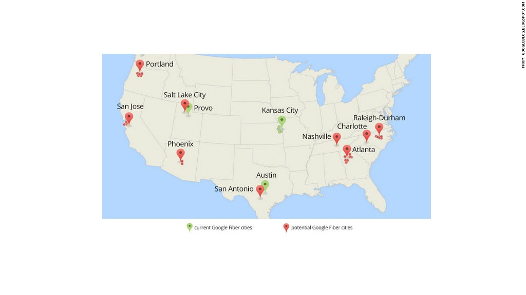 google fiber cities