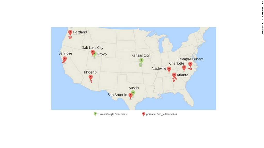 Google Fiber coming to a city near you