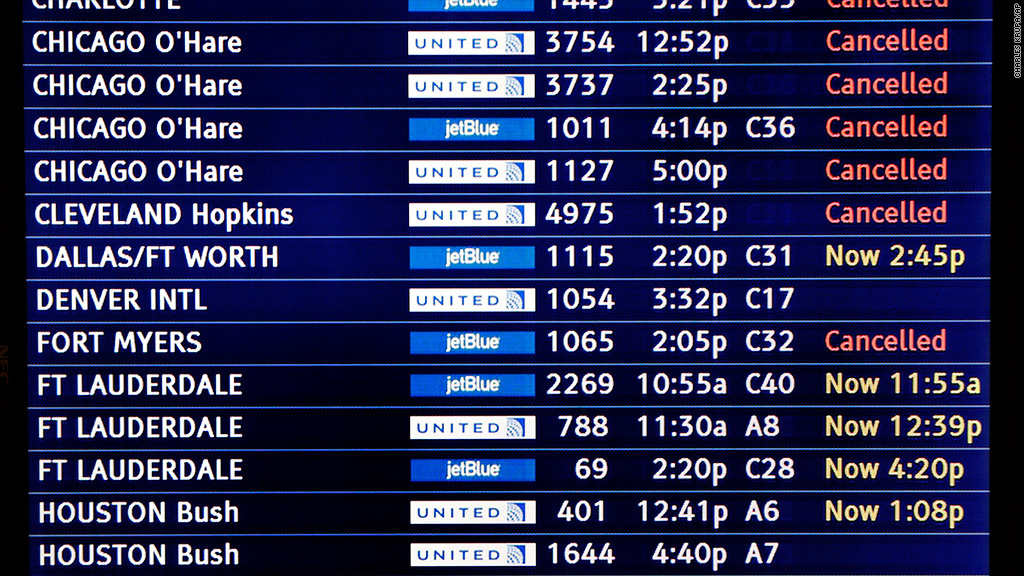 United flight cancellations due to weather today
