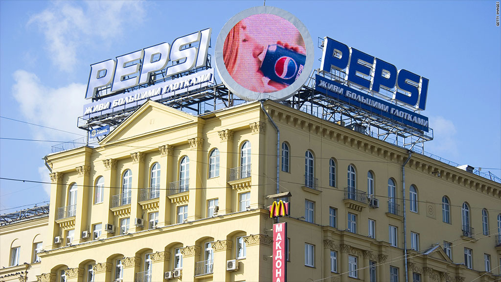 russia mcdonalds pepsi