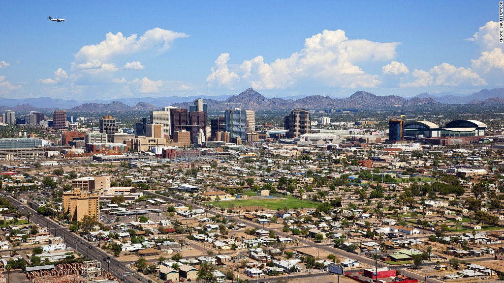 Phoenix 10 fastest growing cities CNNMoney