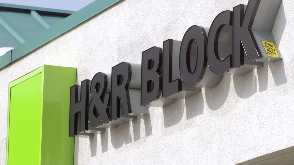 H&R Block up ... but not due to taxes