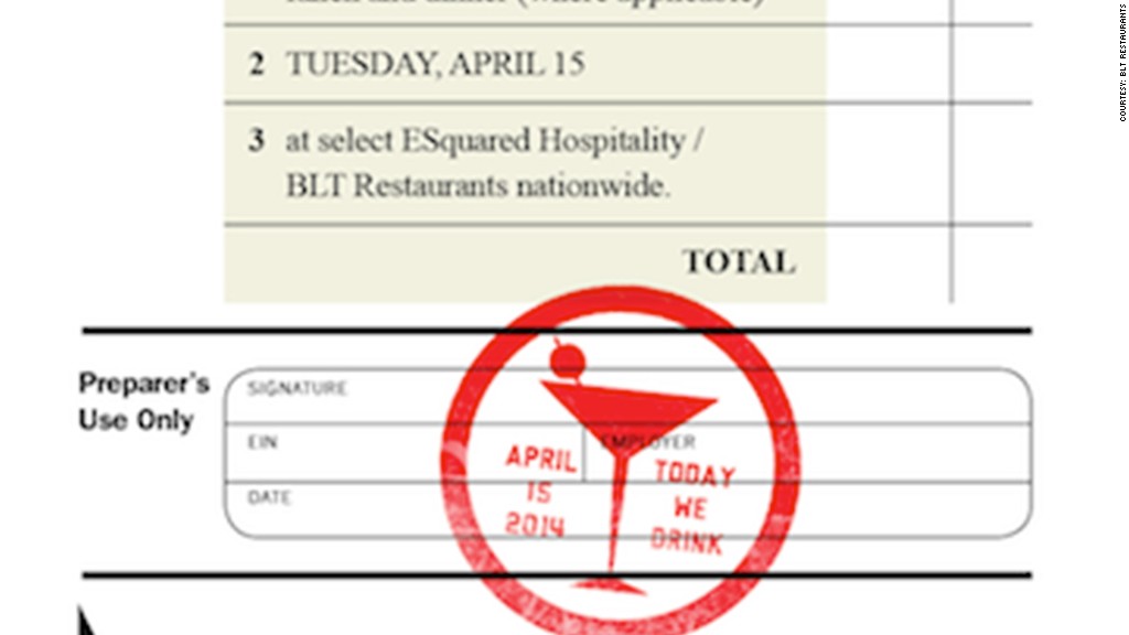 tax day deals blt restaurants