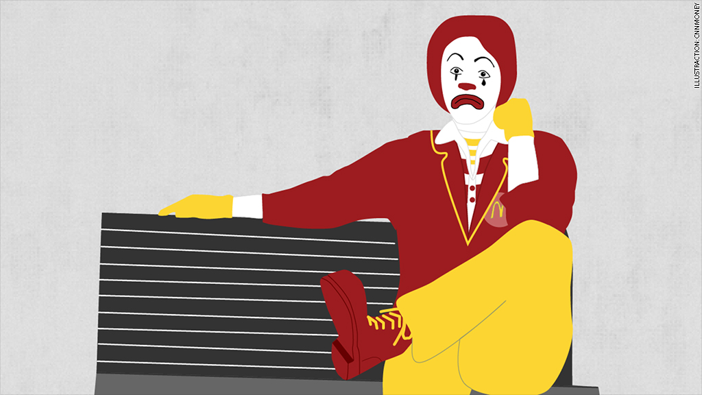 sad ronald mcdonald 2