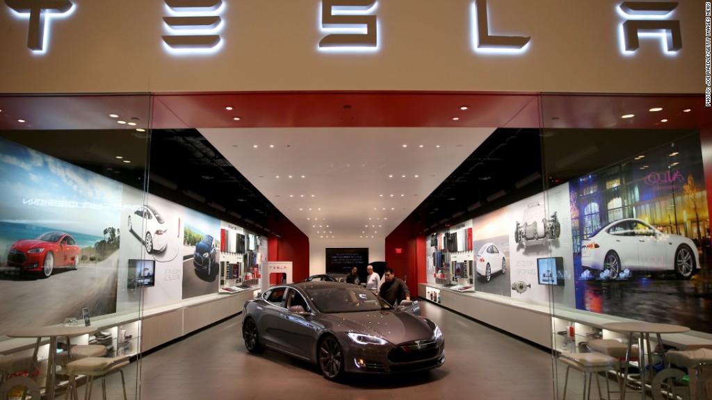 tesla vehicle showroom