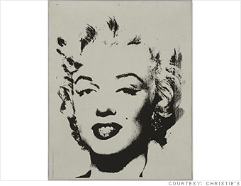 christies warhol white marilyn