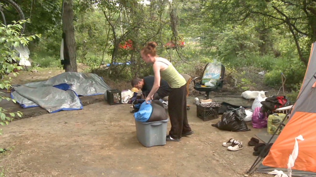 Tent city residents lose their homes