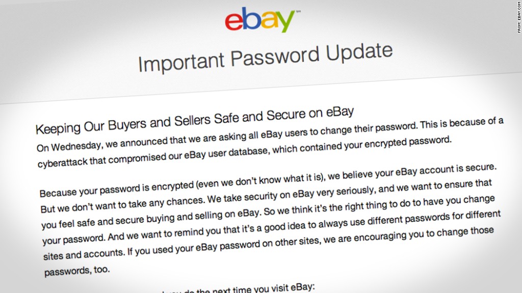 ebay password