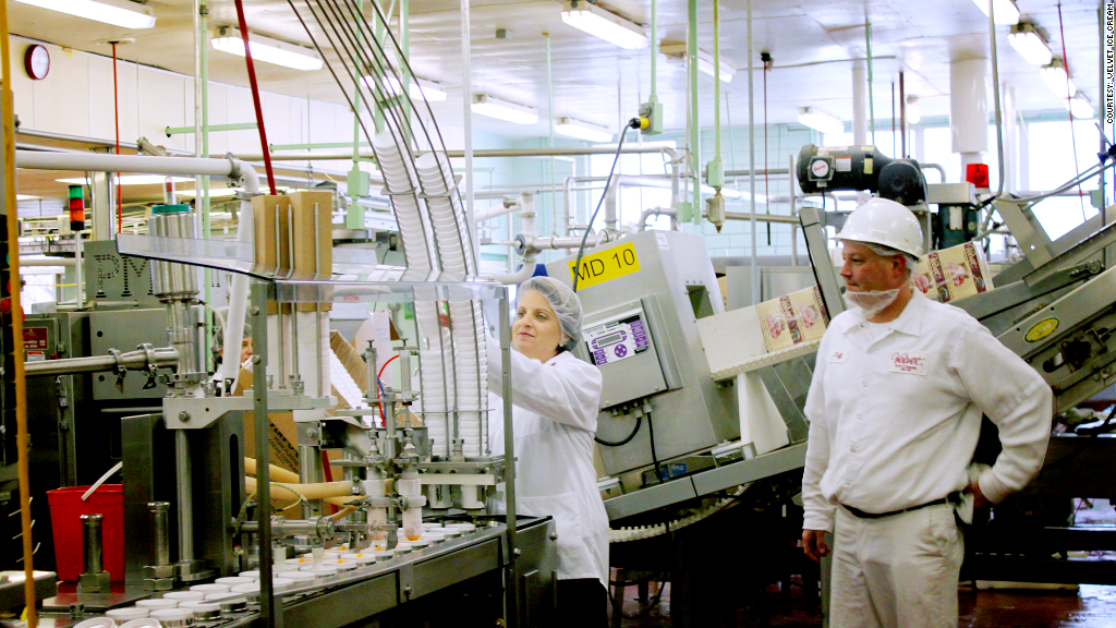 women in manufacturing velvet ice cream