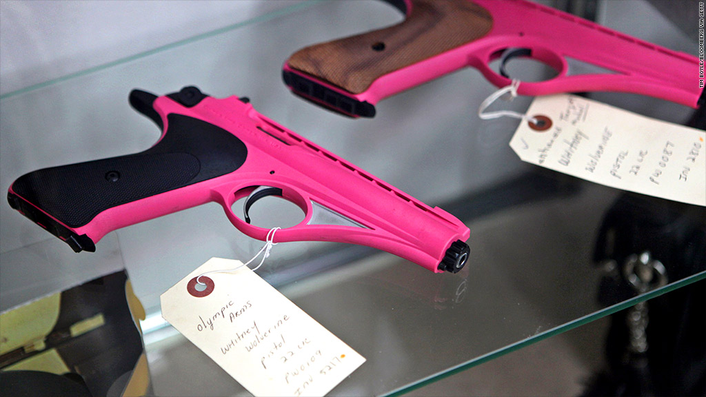 pink hand guns