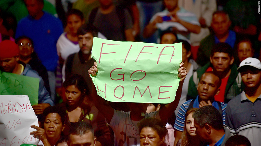 brazil fifa protest