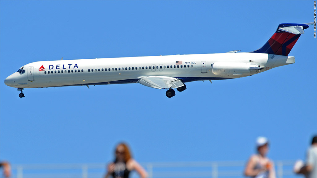 Delta's profits and stock at cruising altitude