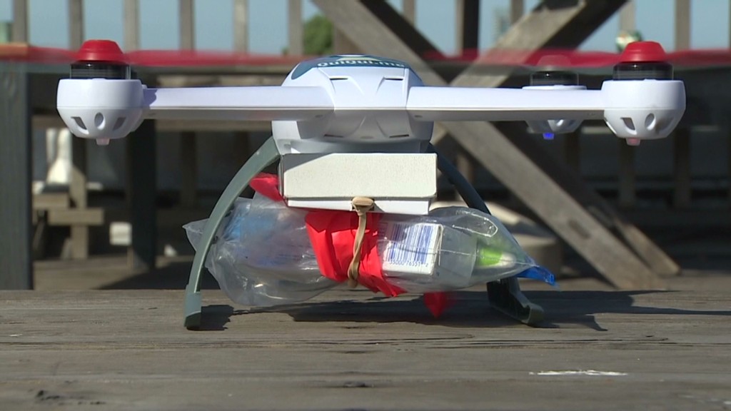Drones deliver drugs within minutes