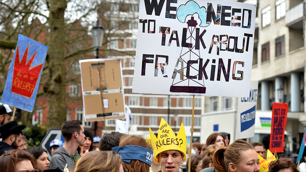 europe fracking protests