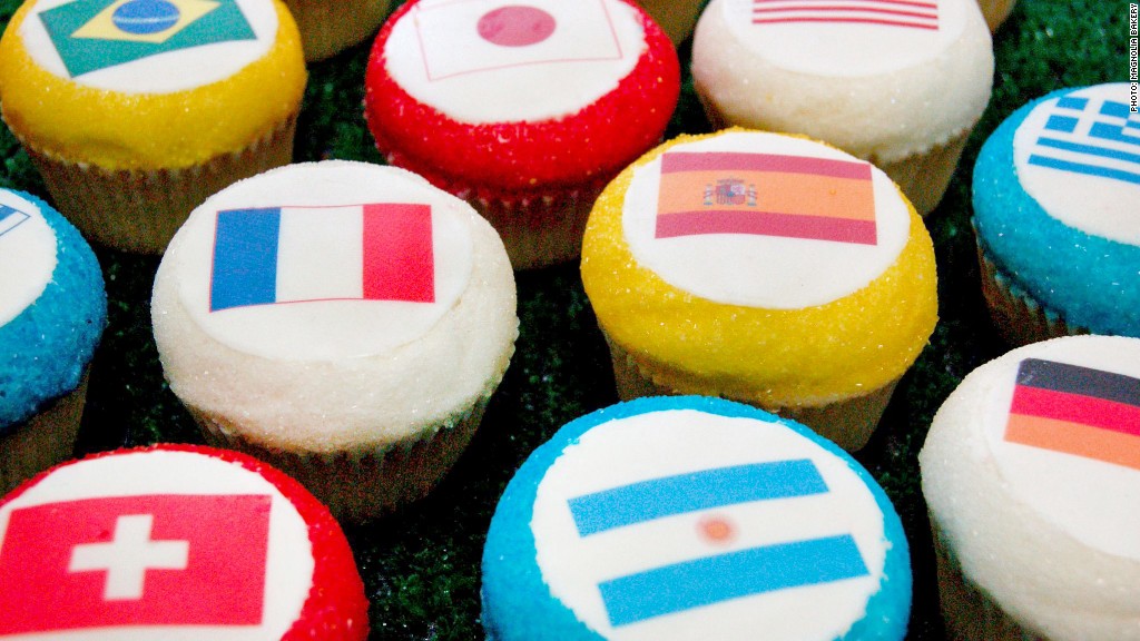 world cupcakes