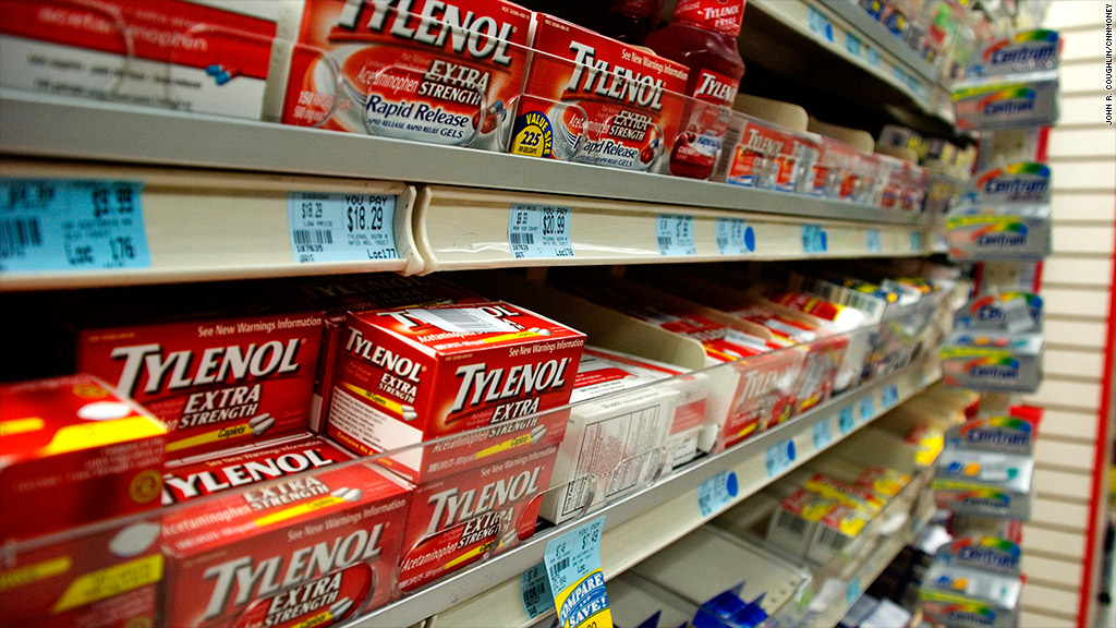 tylenol shelves