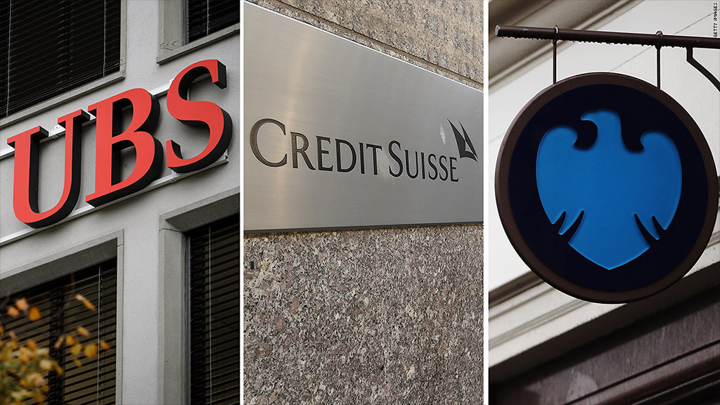 ubs credit suisse barclays