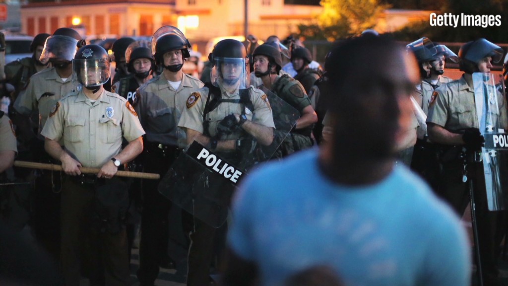 Money divides blacks and whites in Ferguson