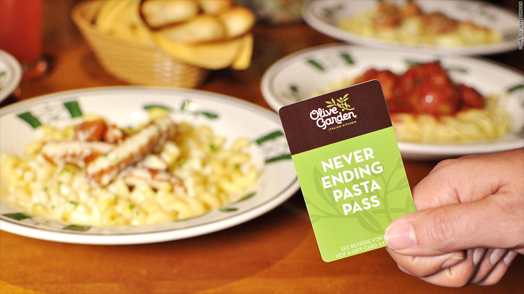 never ending pasta pass 