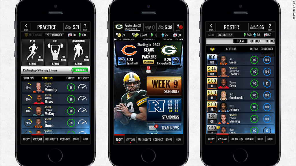 zynga nfl showdown