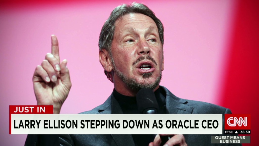 Oracle's Larry Ellison steps down as CEO