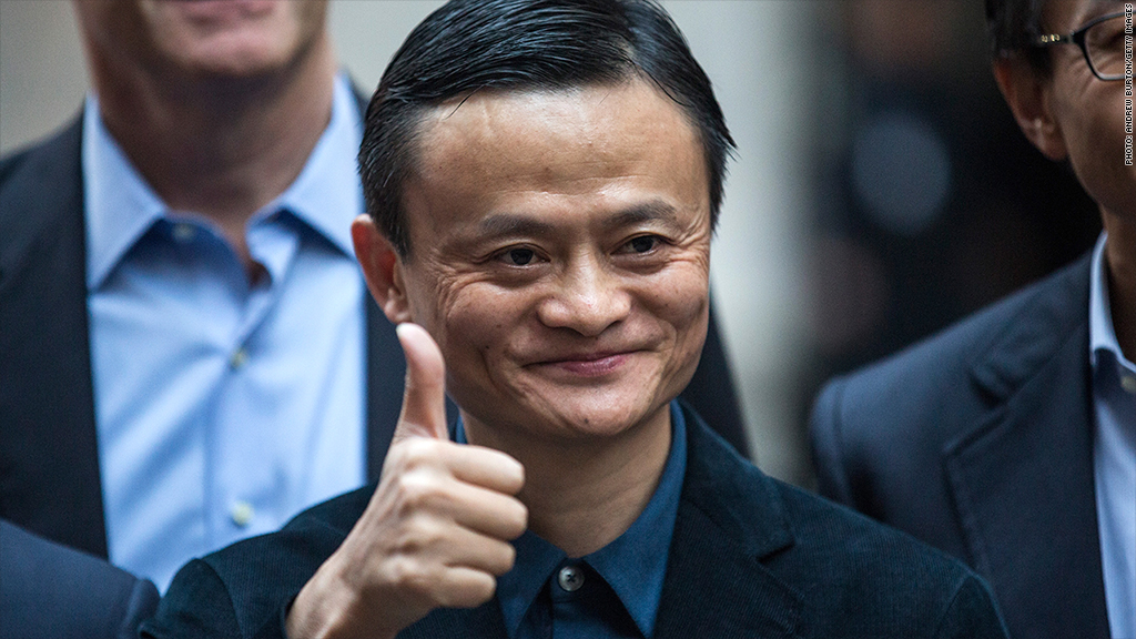 jack ma thumbs up